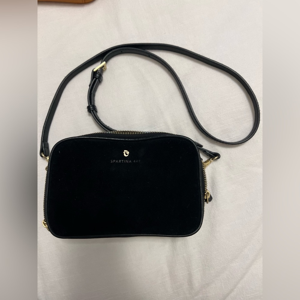 Spartina leather/suede crossbody bag.